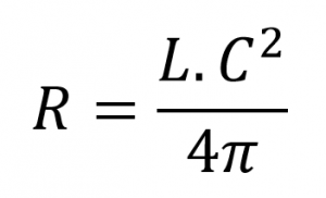 Formula area with circumference length