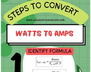 watts to amp convert