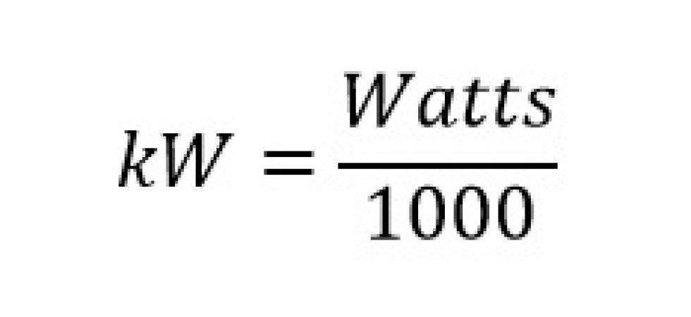 How To Calculate Kilowatts Into Watts - Haiper